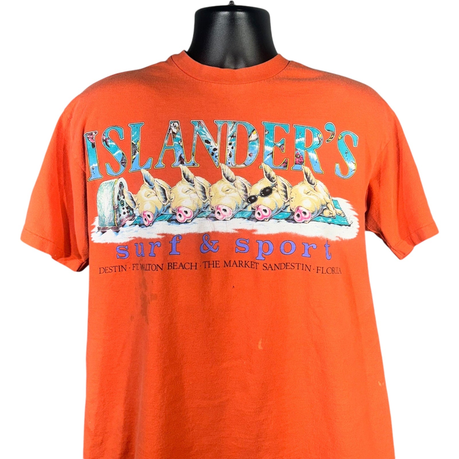 Vintage Islander's Surf and Sport Florida Souvenir Tee 90s