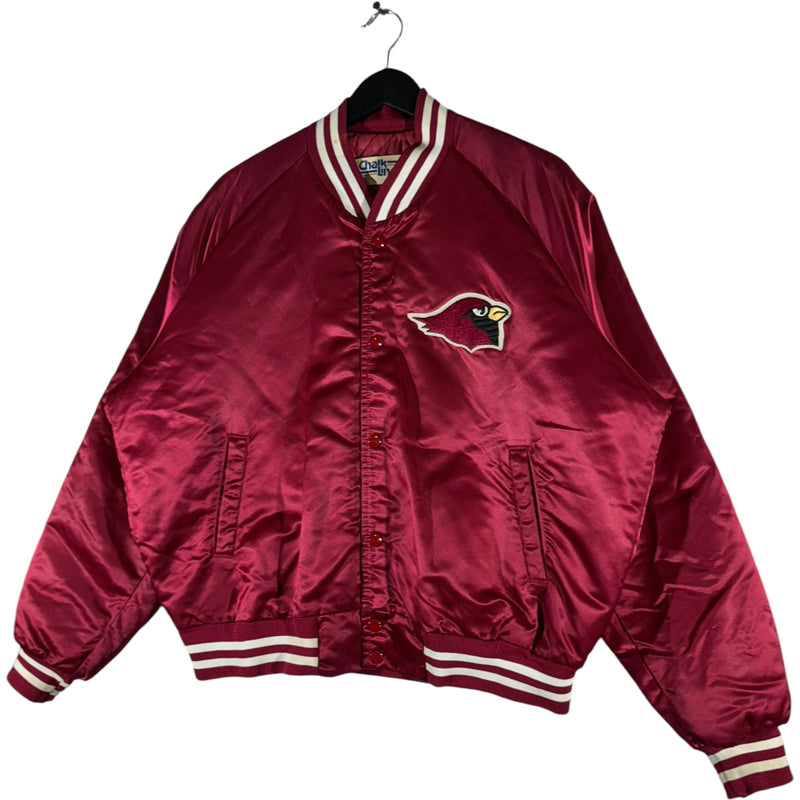 Vintage Chalk Line Arizona Cardinals Satin Bomber Jacket