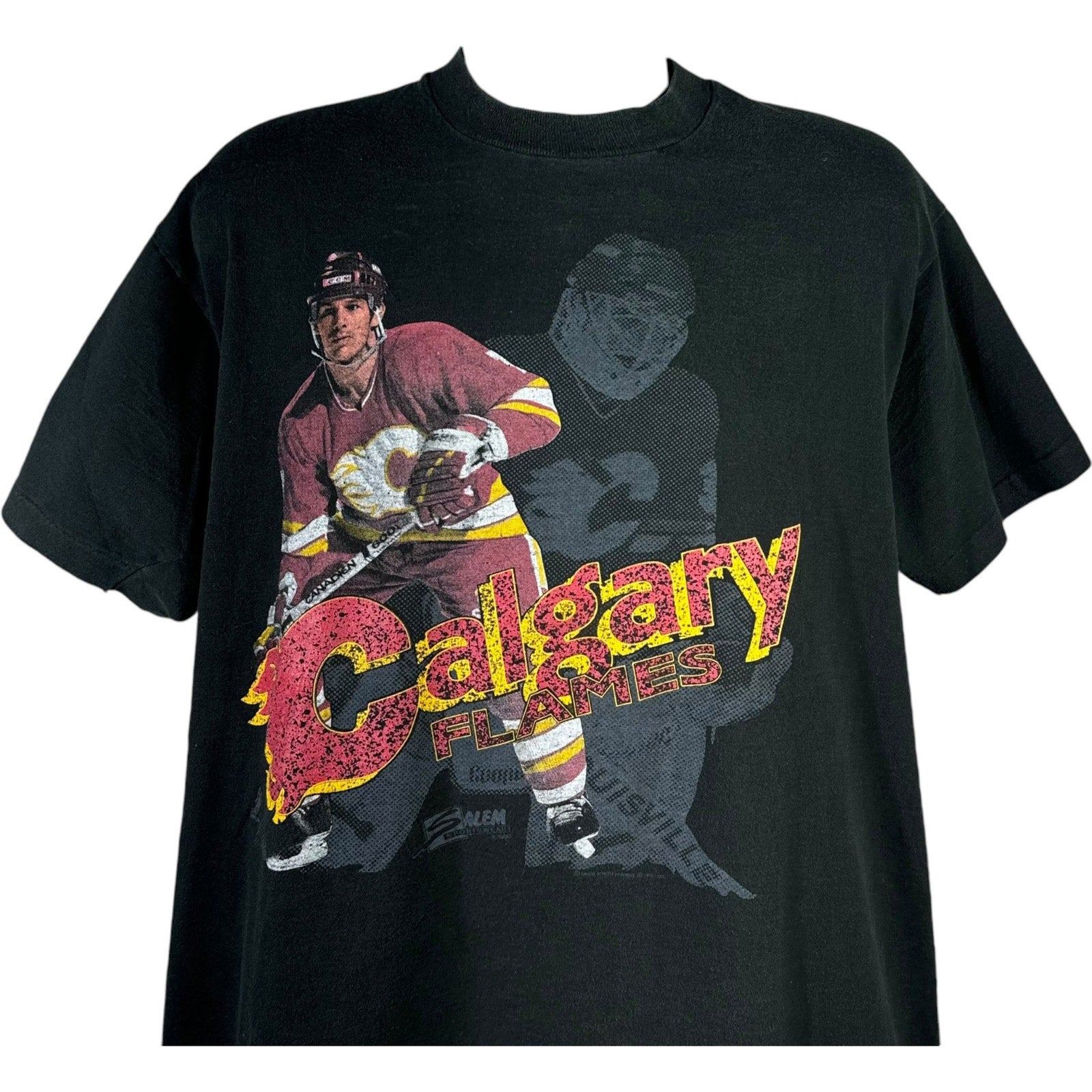 Vintage Calgary Flames Player Tee 90s