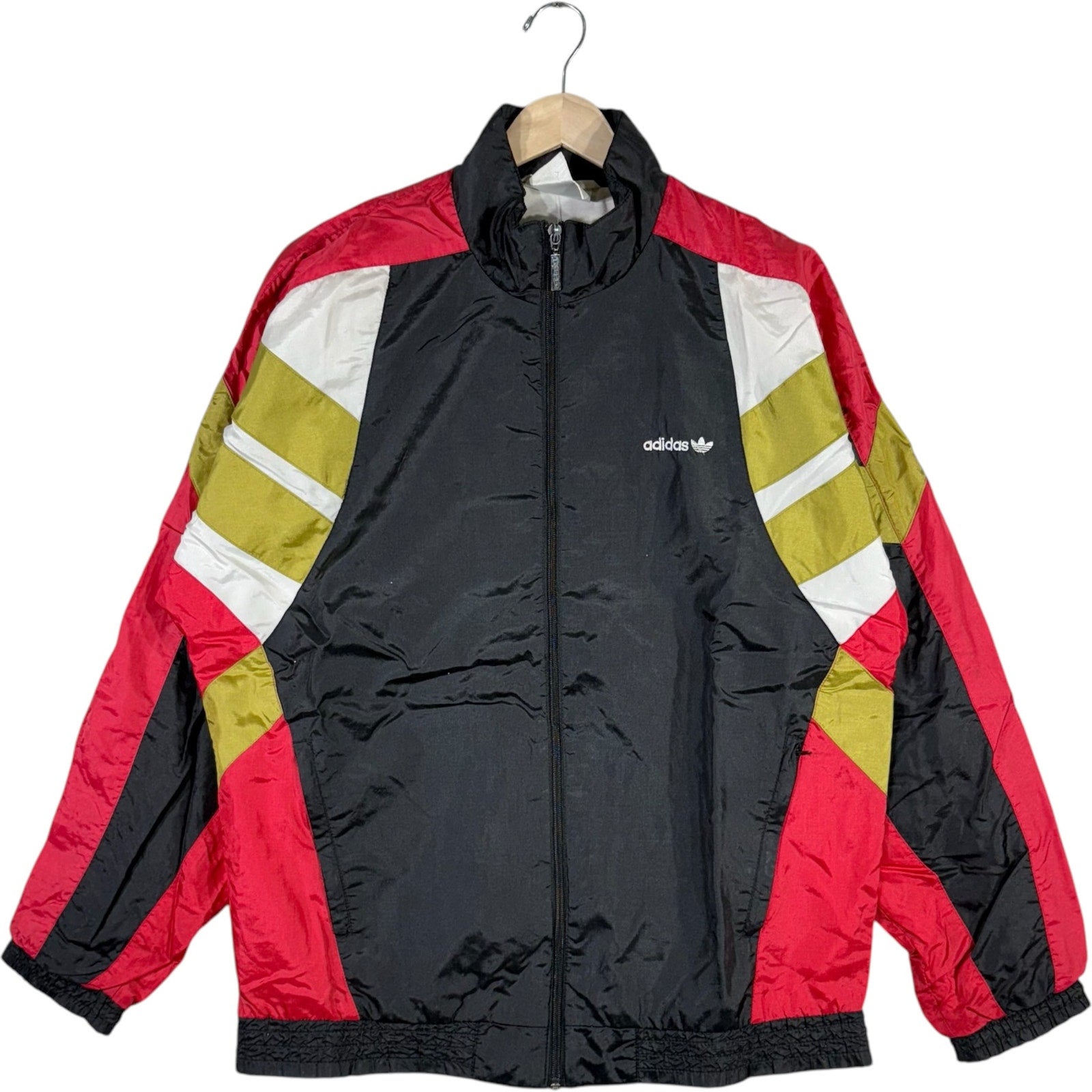 Vintage Adidas Mini Spellout Full Zip Windbreaker