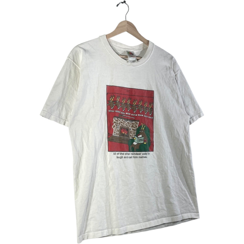 Vintage Funny Reindeer Christmas Graphic T-Shirt