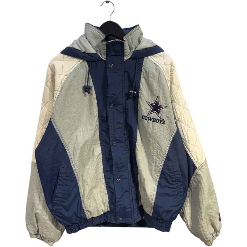 Vintage Starter Dallas Cowboys Logo NFL Puffer Jacket