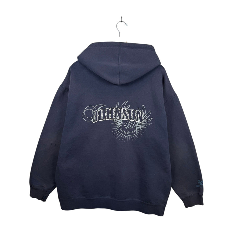 Vintage Johnson #48 NASCAR Graphic Full Zip Hoodie