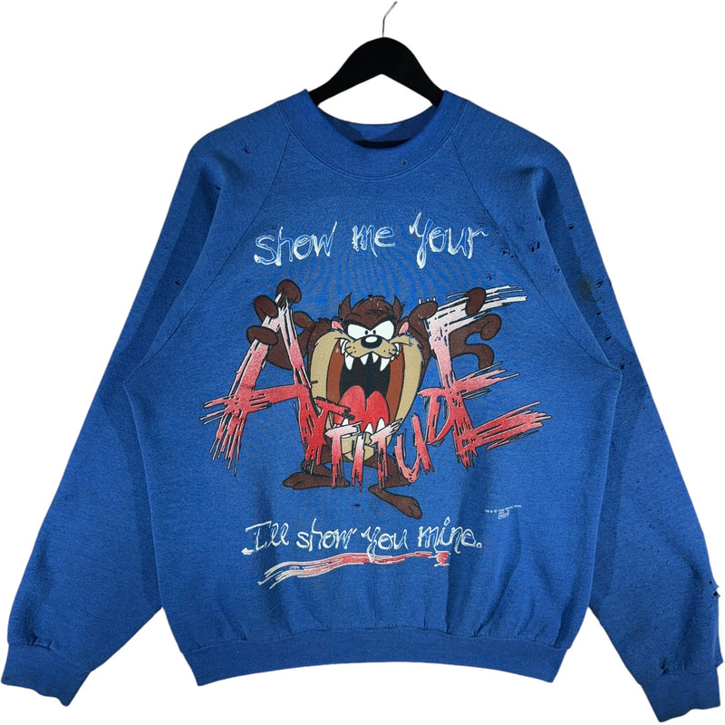 Vintage Looney Tunes "Show Me Your Attitude" Taz Crewneck