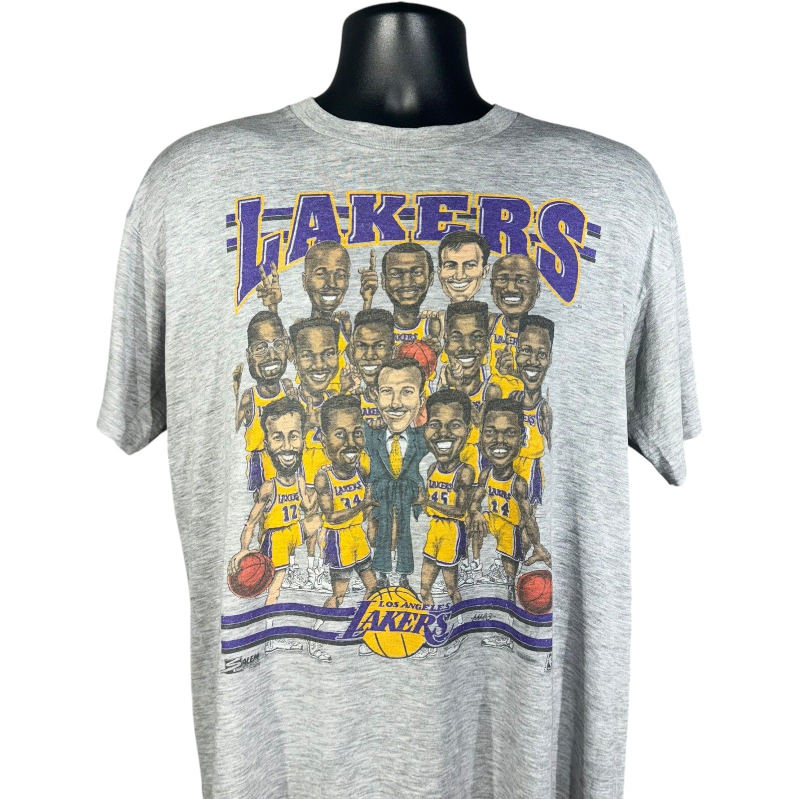 Vintage Los Angeles Lakers Caricature "Hot Shot" Tee 90s