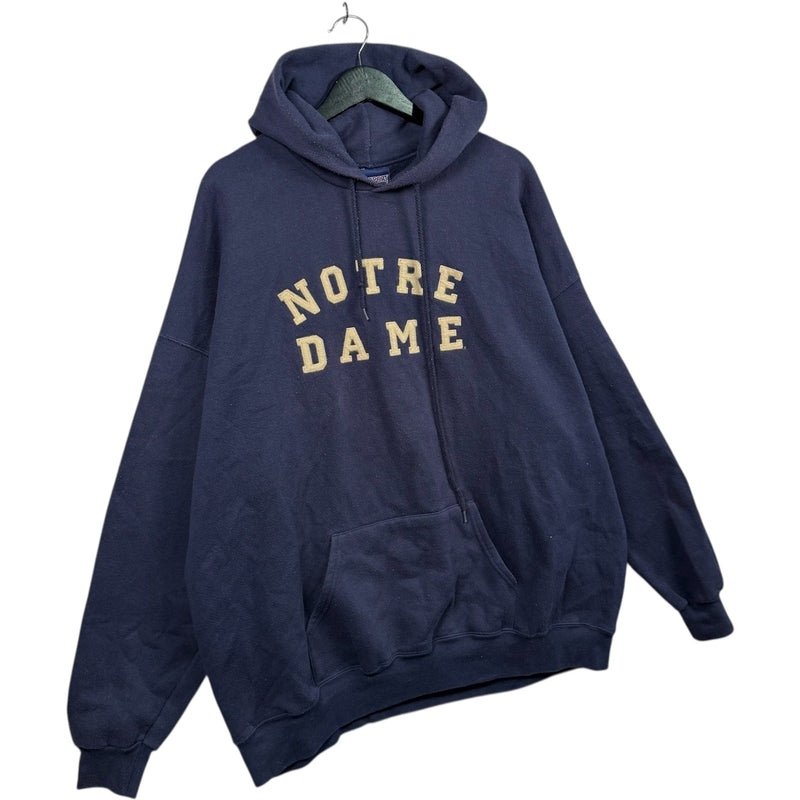 Vintage University Of Notre Dame Chest Spellout Hoodie