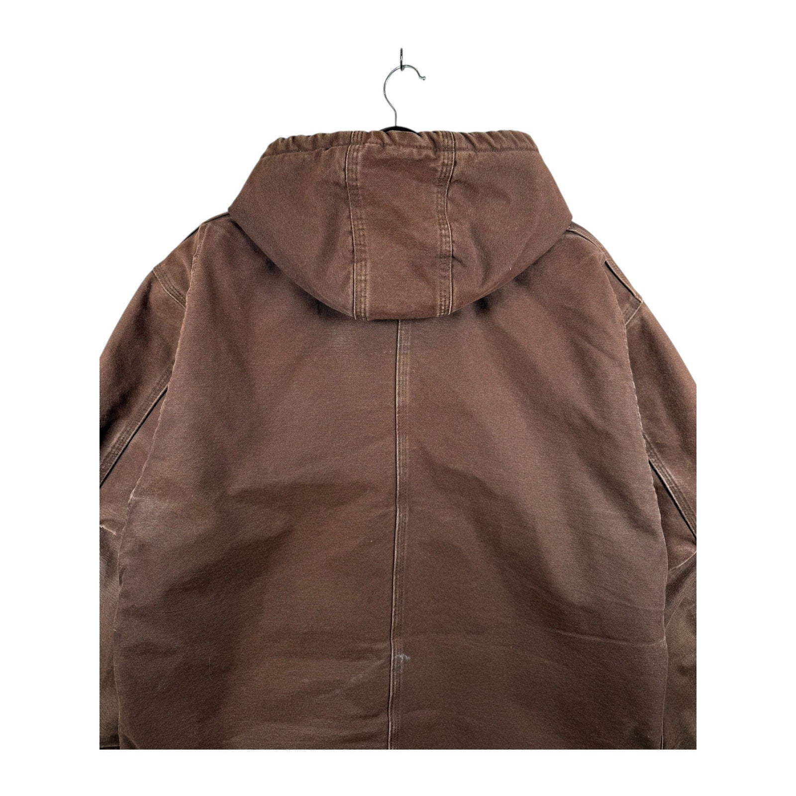 Vintage Carhartt Fleece Lined Hooded Detroit Workwear Jacket