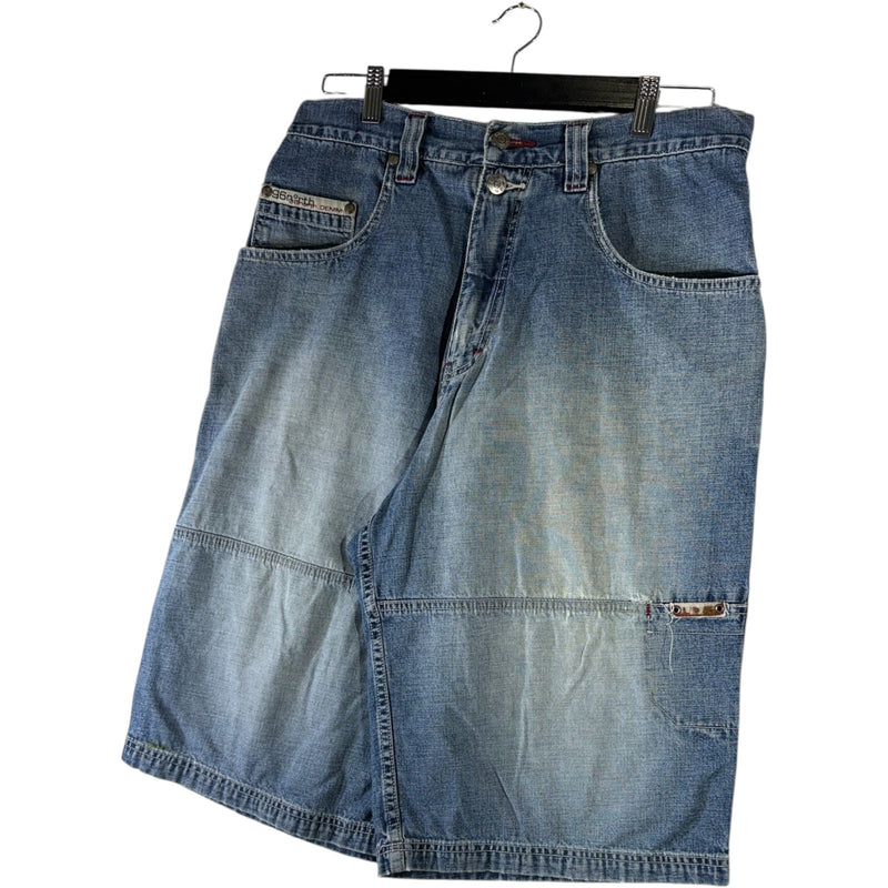 Vintage Wide Leg Denim Shorts 32