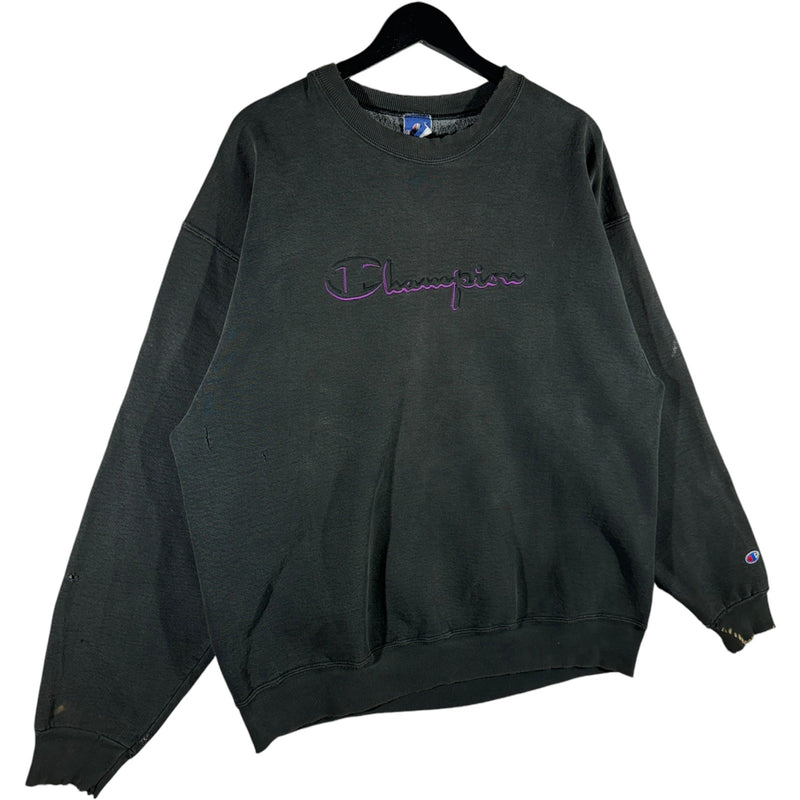 Vintage Champion Embroidered Spellout Crewneck