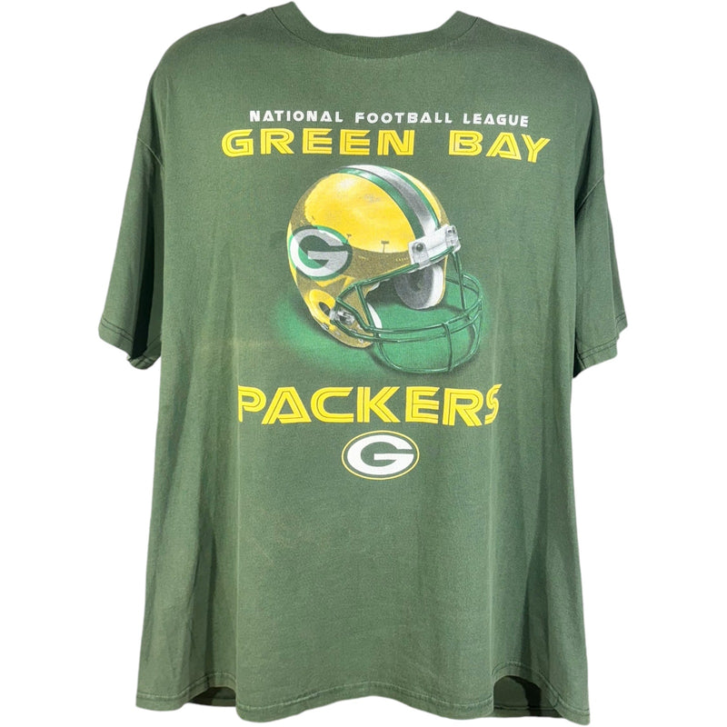 Vintage Logo Athletic Green Bay Packers Helmet NFL Tee 90's