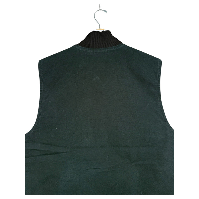 Vintage Carhartt Cal Gro Logo Full Zip Vest
