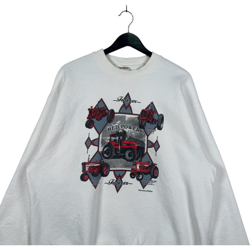 Vintage Red Power Forever Crewneck