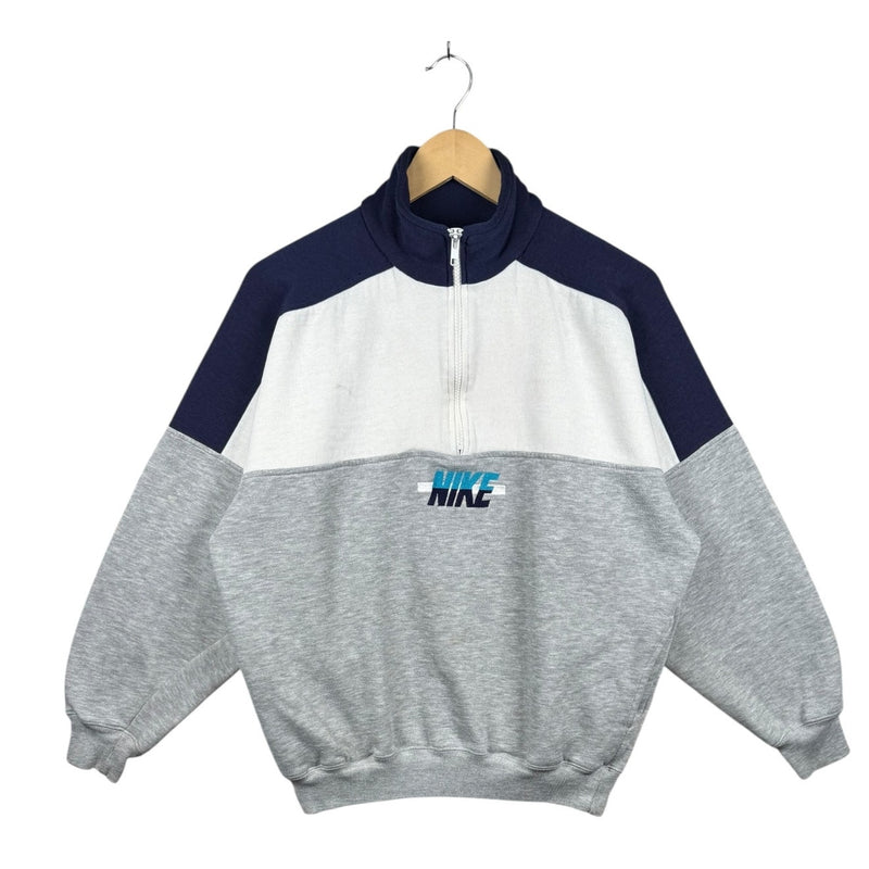 Vintage Nike Quarter Zip Mock Neck Pullover Sweatshirt