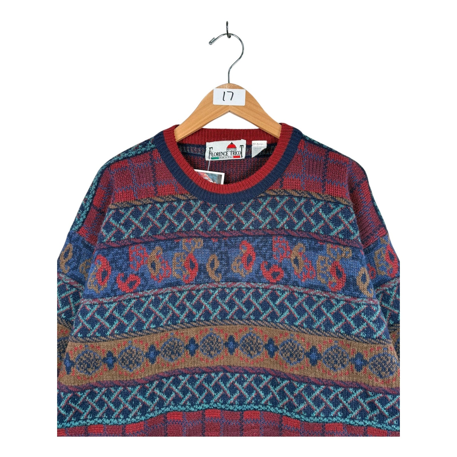 Vintage Florence Tricot Abstract Sweater