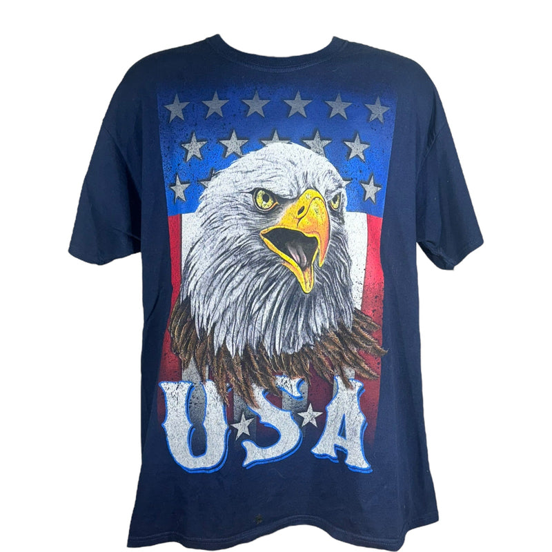 Vintage Fruit of the Loom American Eagle USA Patriotic Tee