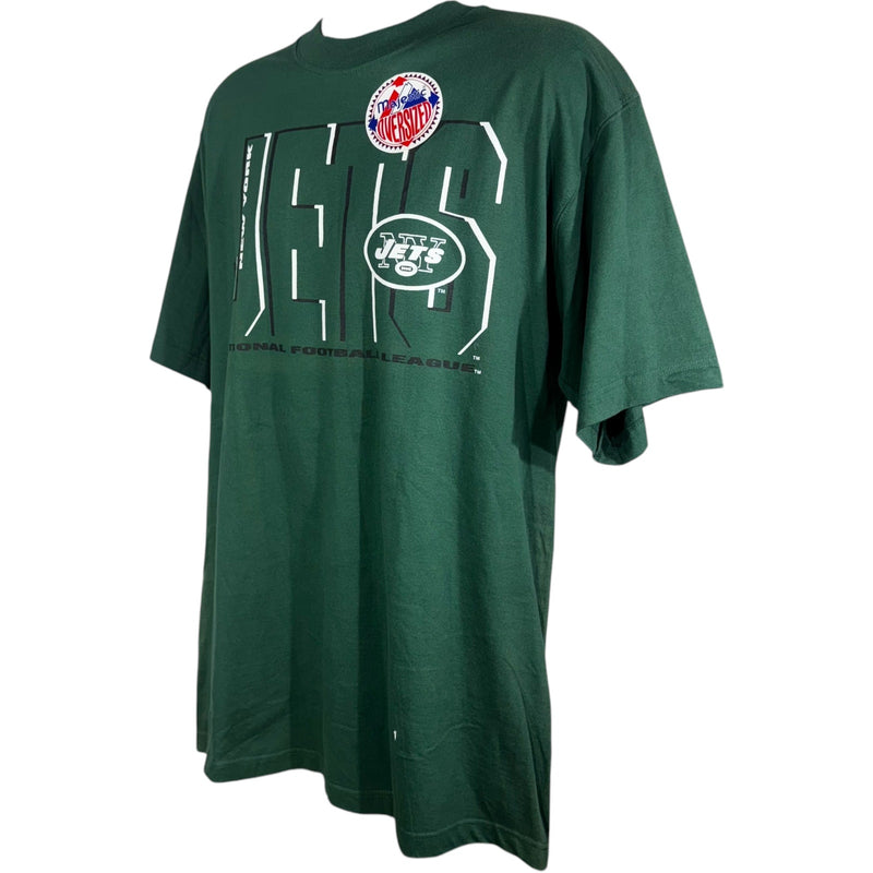 Vintage Majestic NY Jets Large Spellout NFL NWT Tee 90s