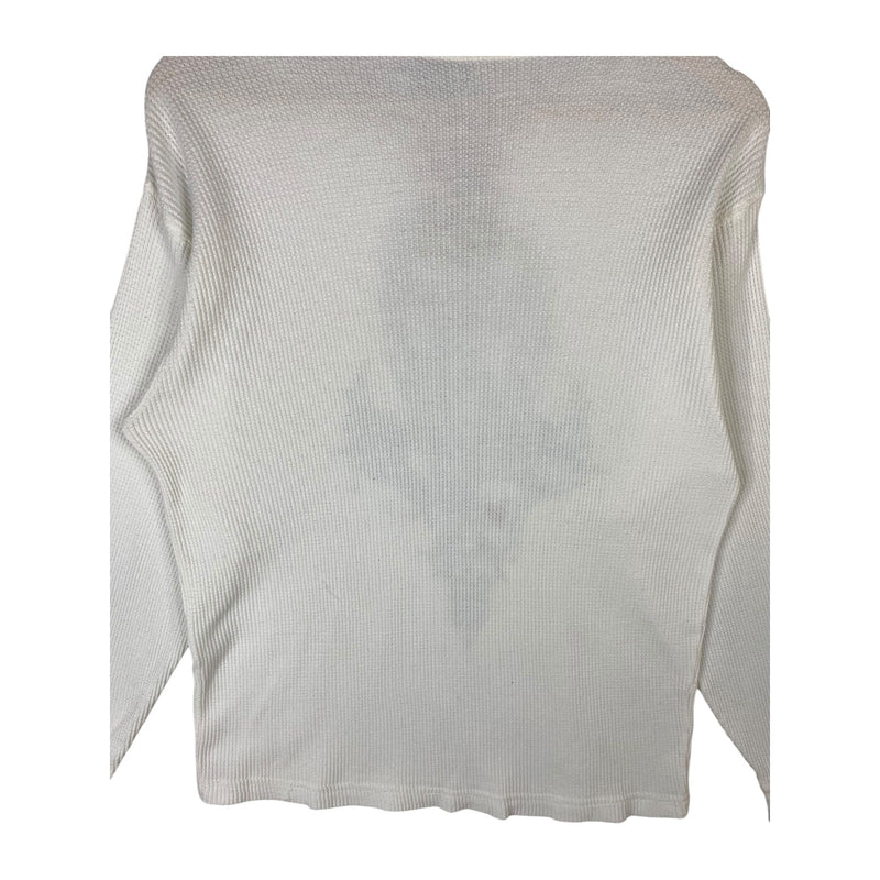 Vintage Dragon Wolf Gothic Thermal Waffle Knit Long Sleeve T-Shirt