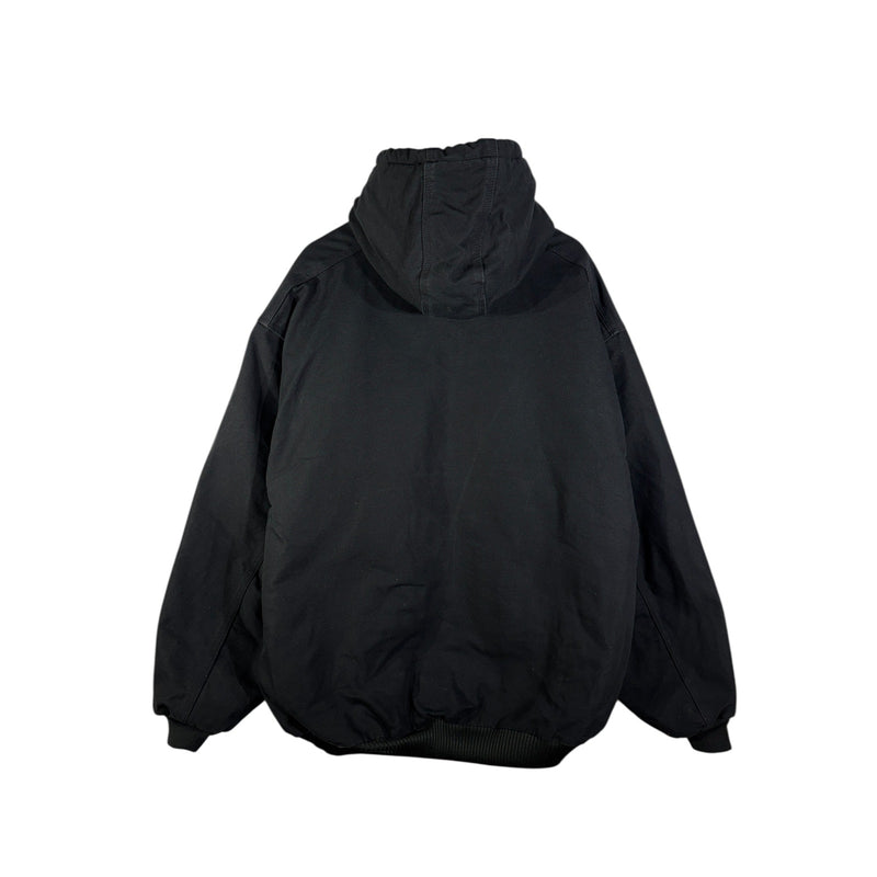 Vintage Carhartt Canvas Hooded Full Zip Workwear Jacket