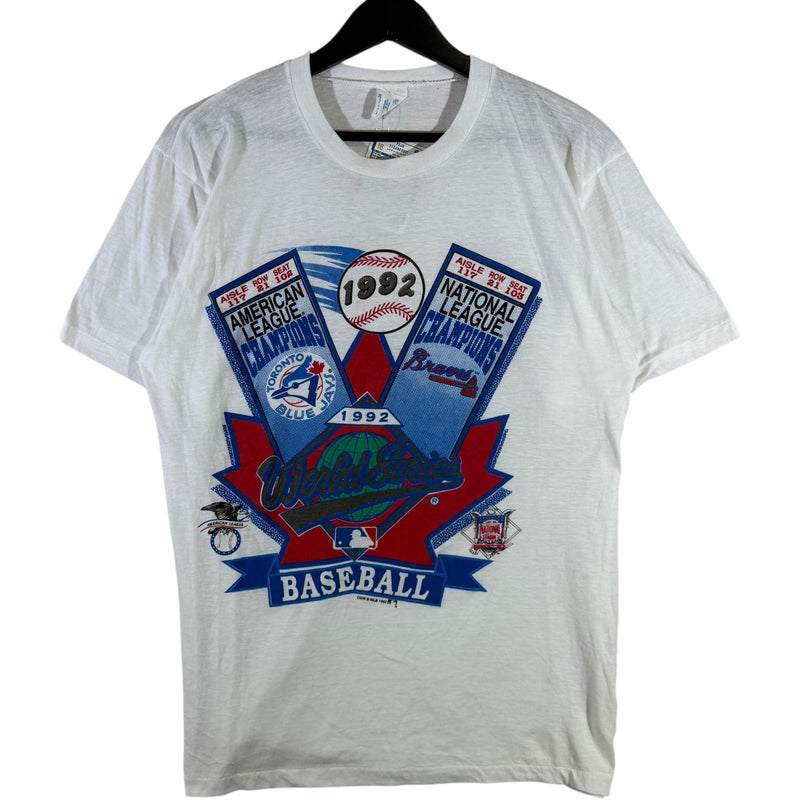 Vintage Toronto Blue Jays vs. Atlanta Braves MLB 90s Tee
