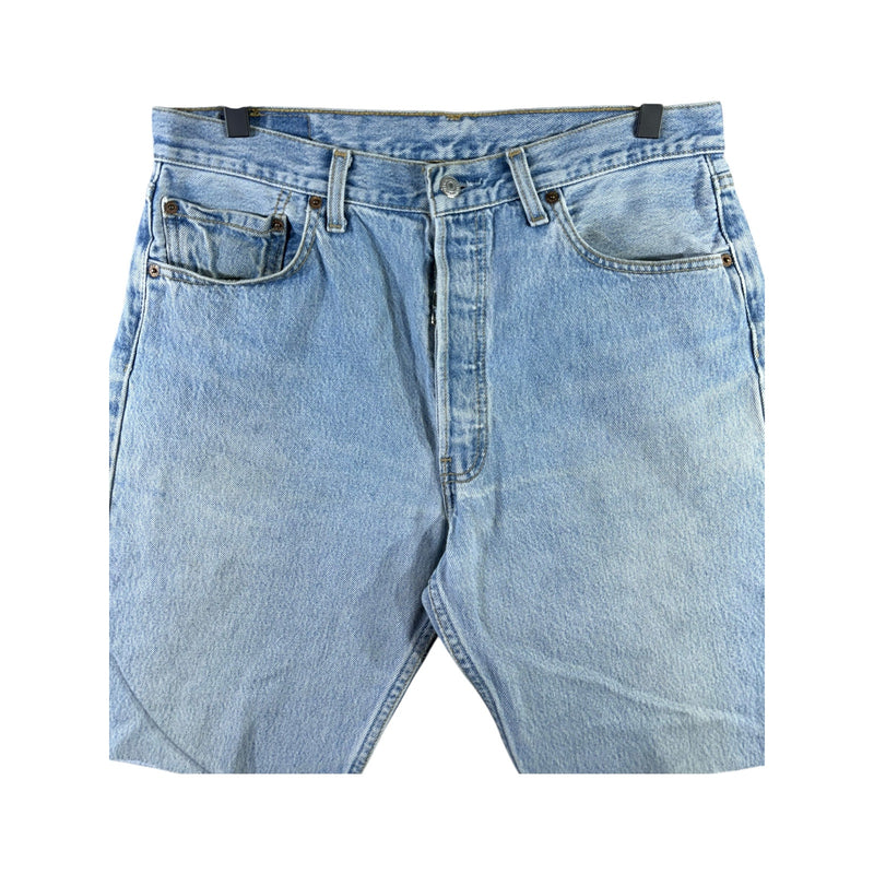 Vintage Levi's 501 Denim Raw Hem Cut Off Shorts 34