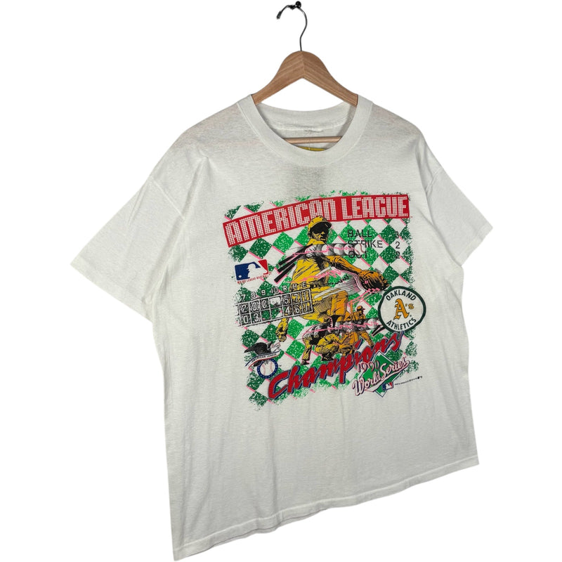 Vintage Oakland Athletics American League Champs Tee 1990