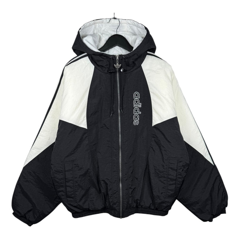 Vintage Adidas Full Zip Colorblock Hooded Windbreaker