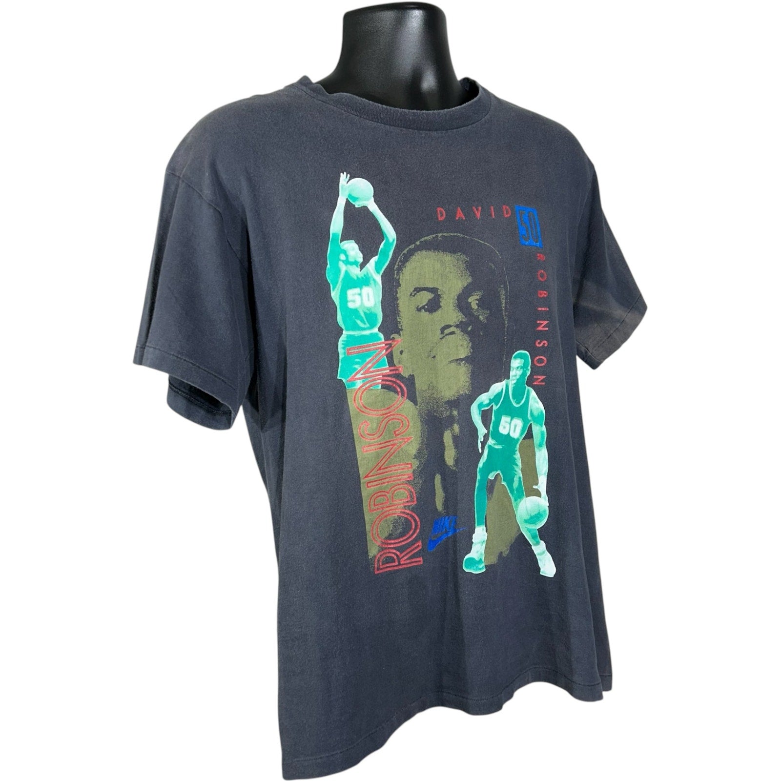 Vintage Nike David Robinson #50 AOP NBA Tee