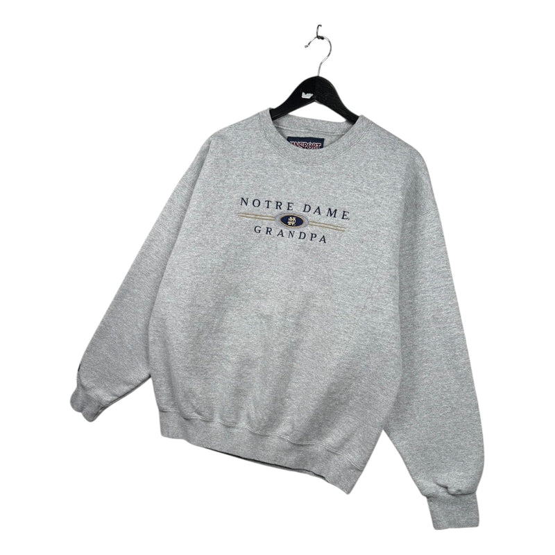 Vintage Jansport University Of Notre Dame Grandpa Crewneck