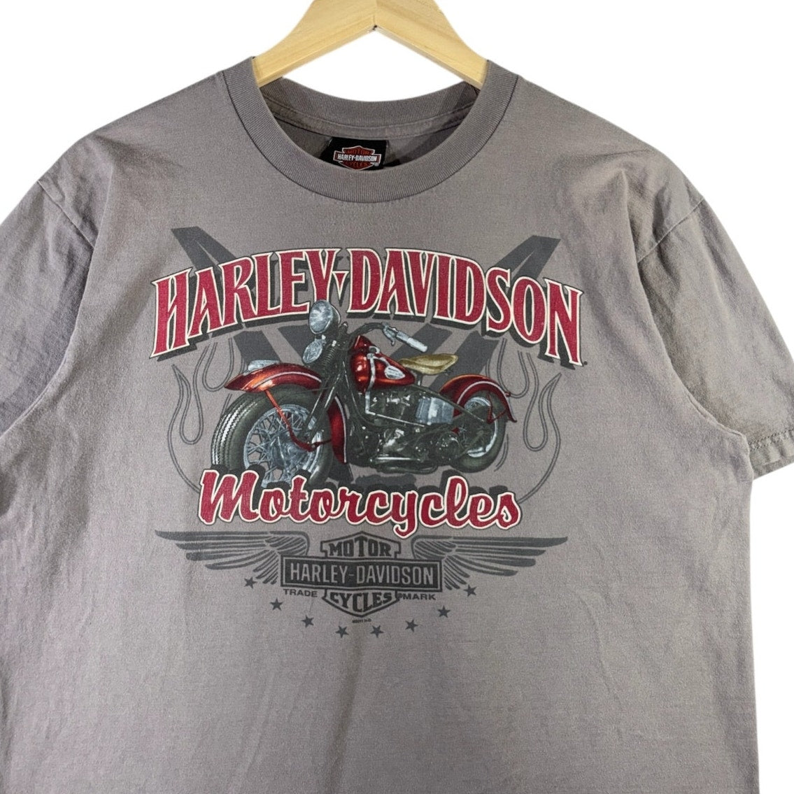 Vintage Harley Davidson Motorcycle Graphic T-Shirt