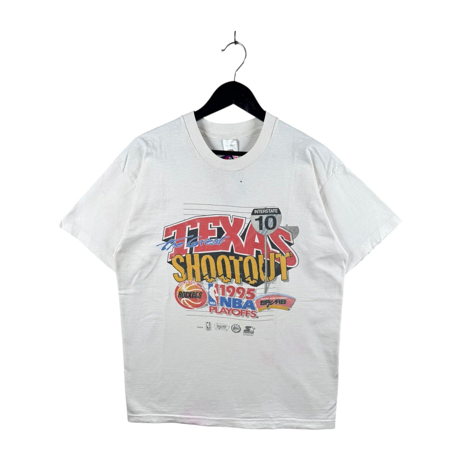 Vintage NBA Playoffs Texas Shootout Houston Rockets San Antonio Spurs T-Shirt