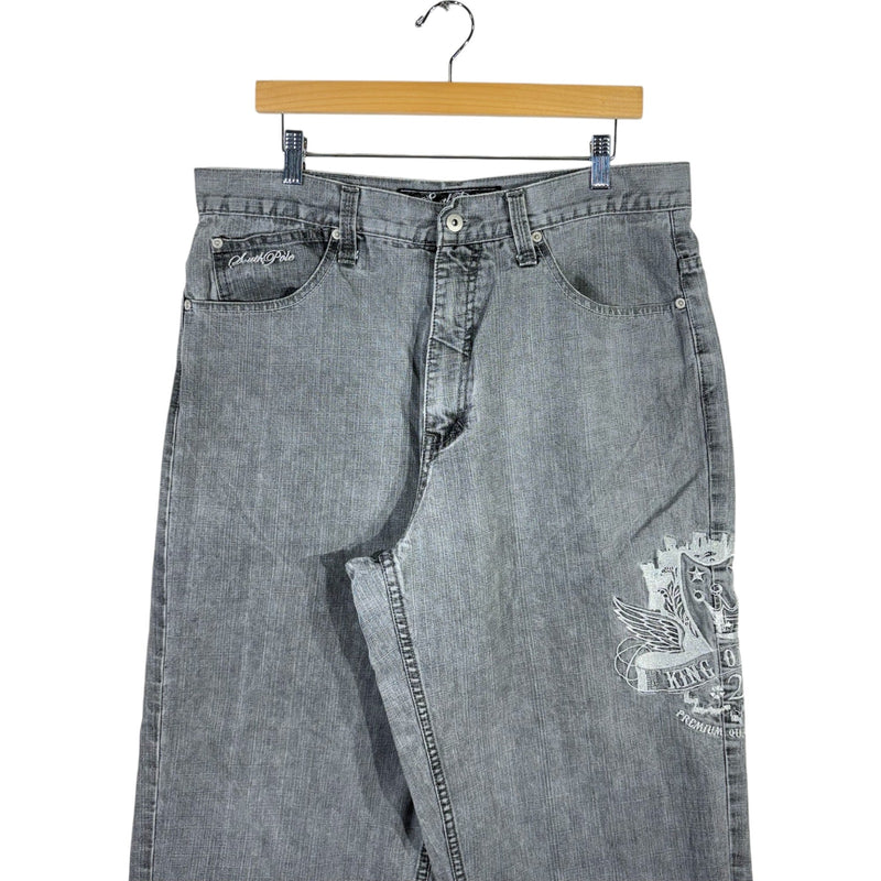 Vintage Southpole "King Of Kings" Wide Leg Denim Jeans 36 x 26