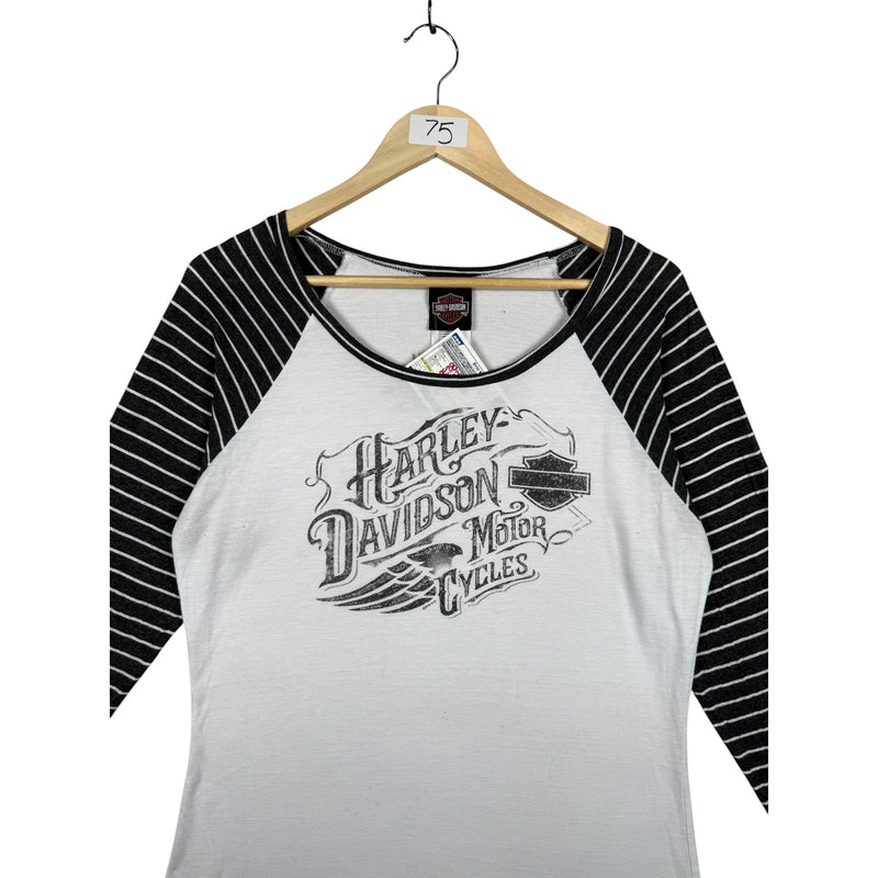 Vintage Harley Davidson Striped T-Shirt