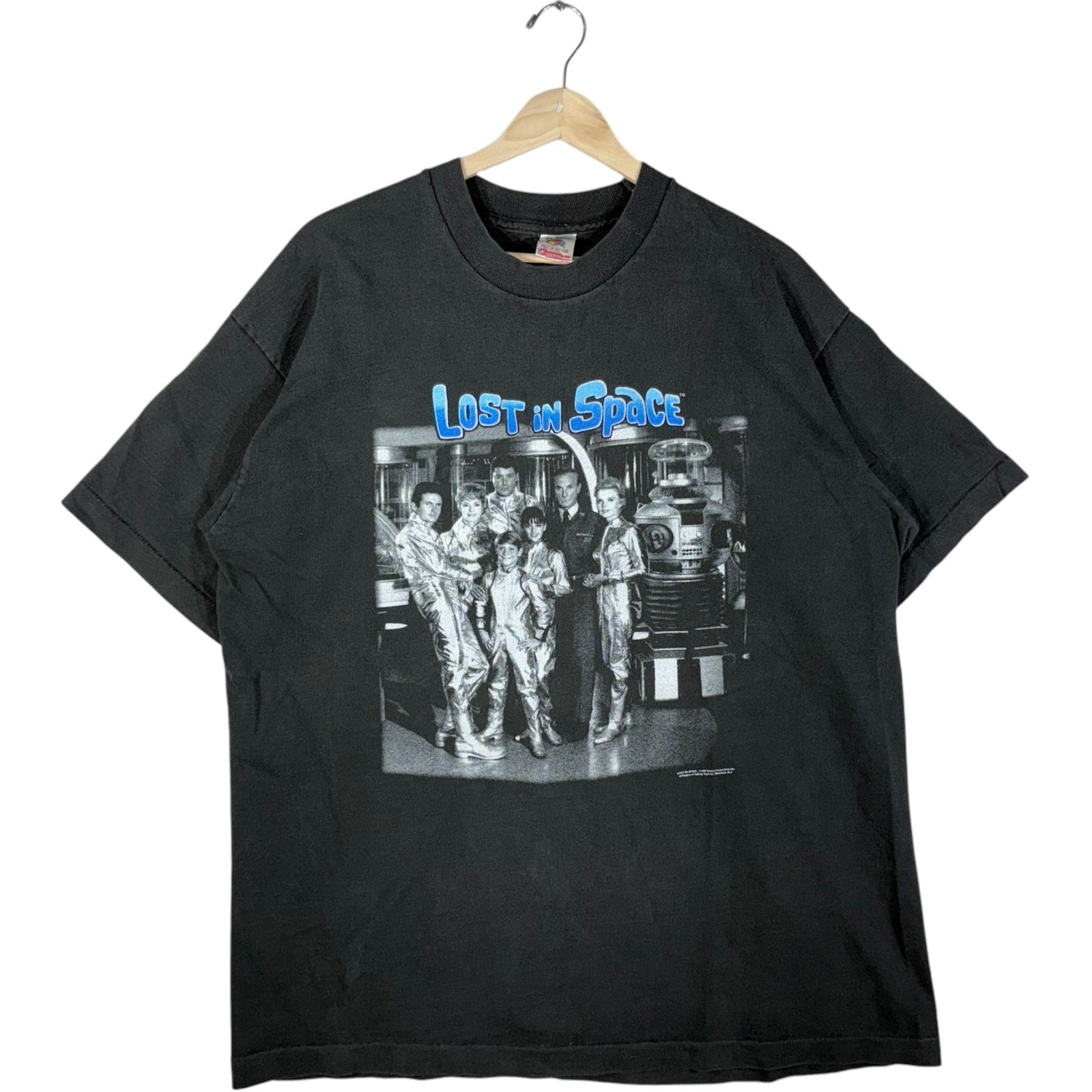 Vintage Lost In Space Cast Photo Spellout Tee