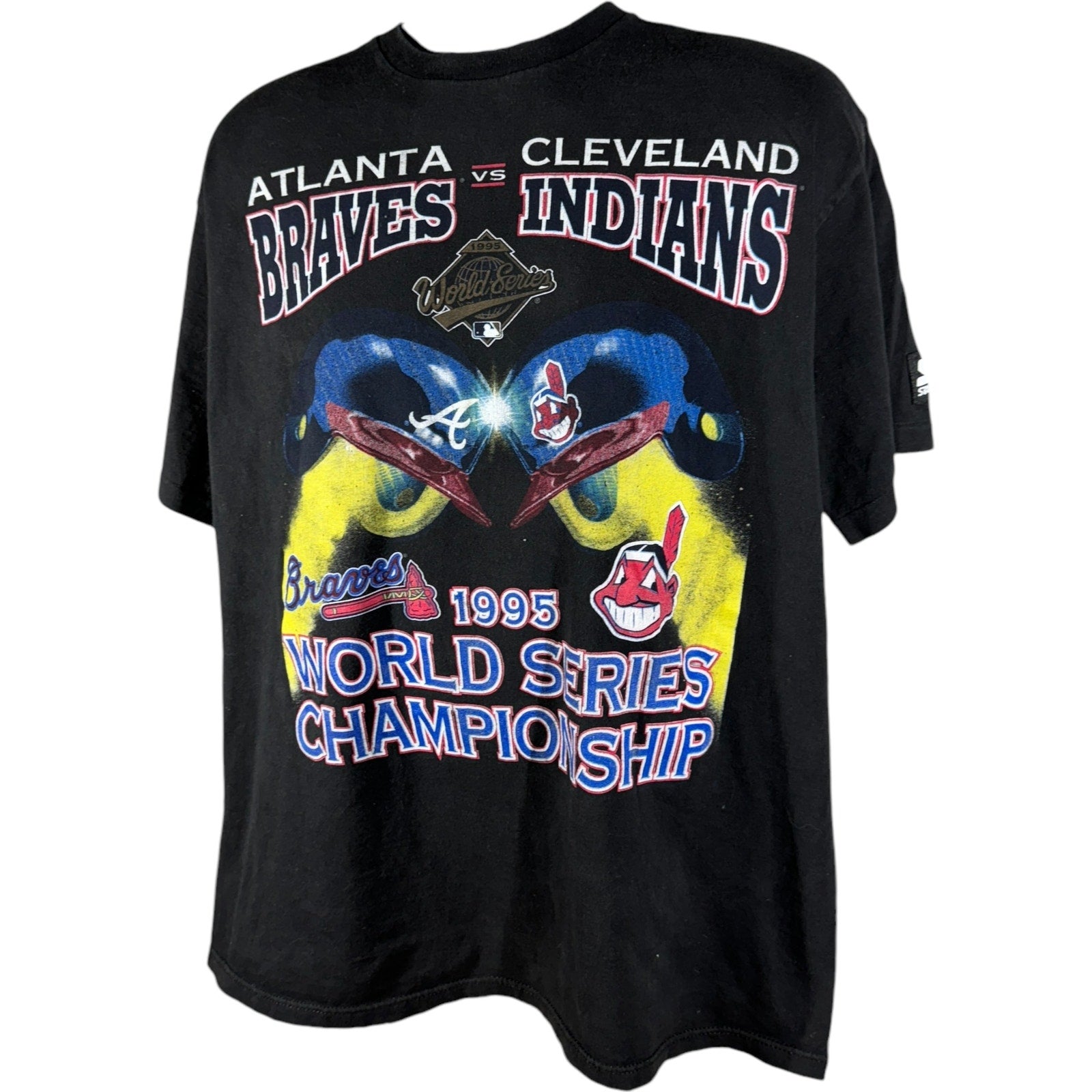 Vintage Starter Braves VS Indians World Series MLB Tee 1995