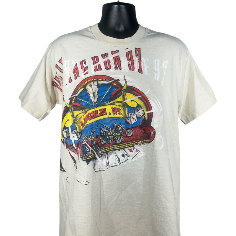 Vintage Laughlin Spring Motorcycle Run Tee 1997