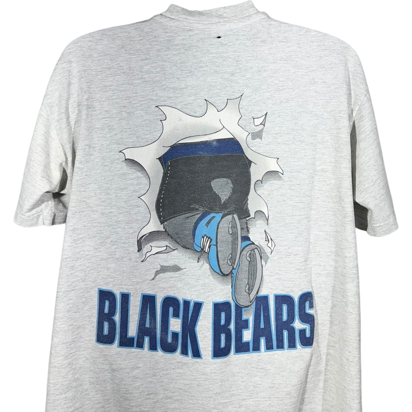 Vintage Nutmeg University Of Maine Black Bears Hockey Tee