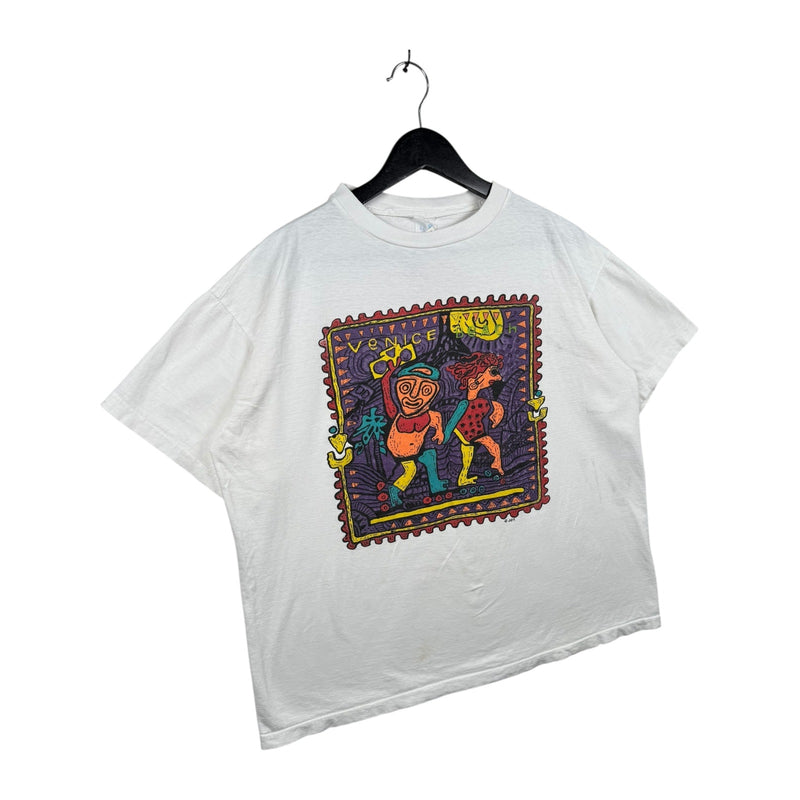 Vintage Venice Beach Funky Tribal Art T-Shirt