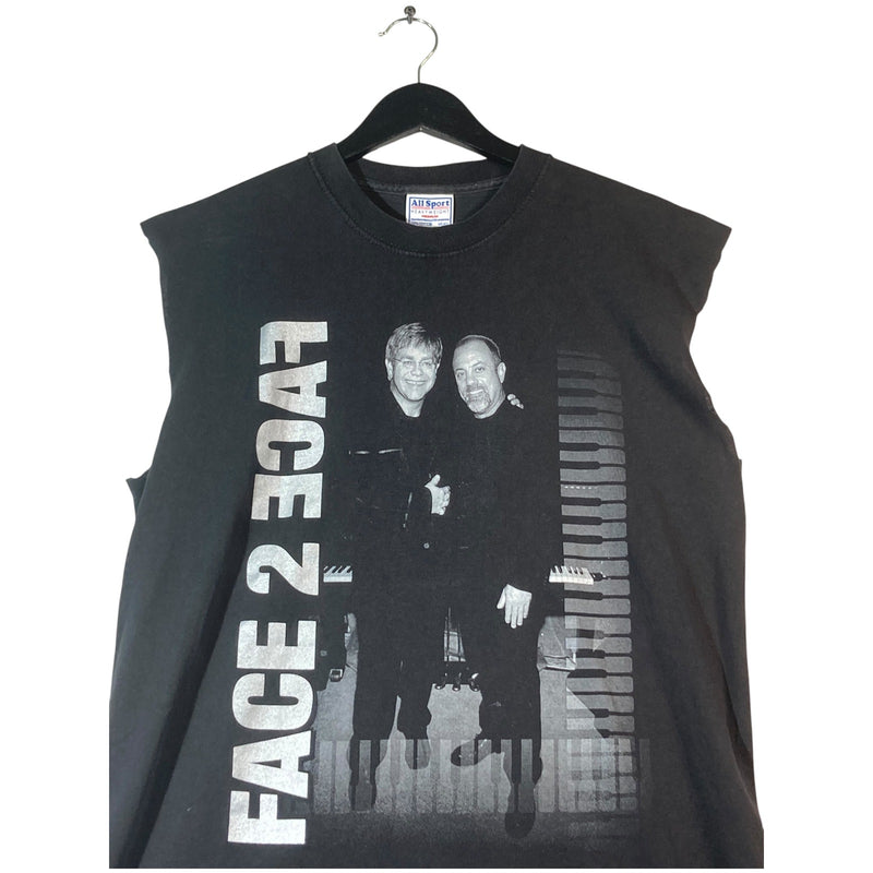 Vintage Face To face 2002 Billy Joel Elton John Crewneck T-Shirt