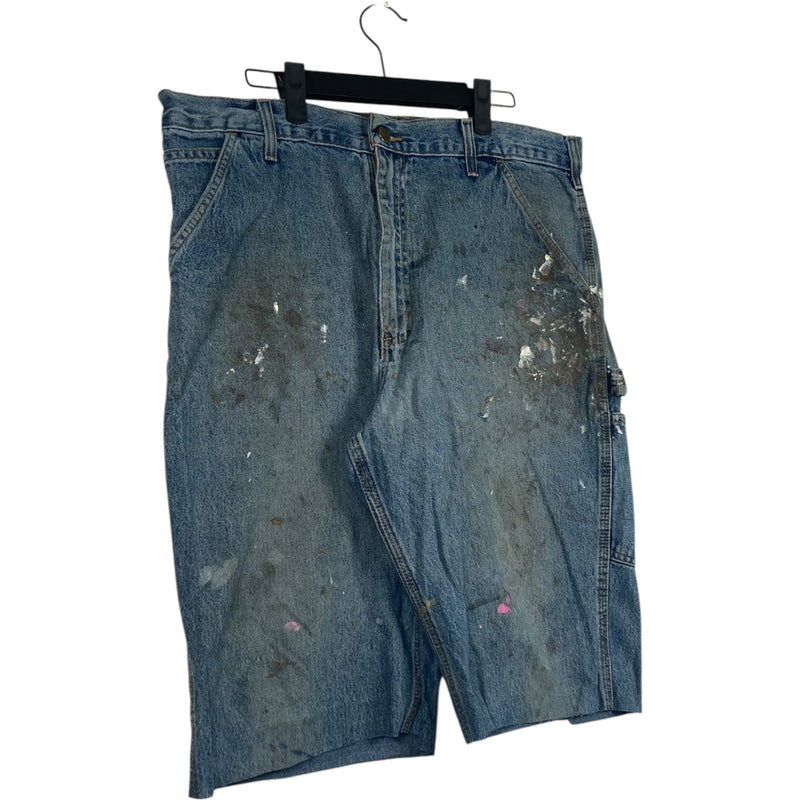 Vintage Carhartt Cutt Off Denim Carpenter Shorts 36