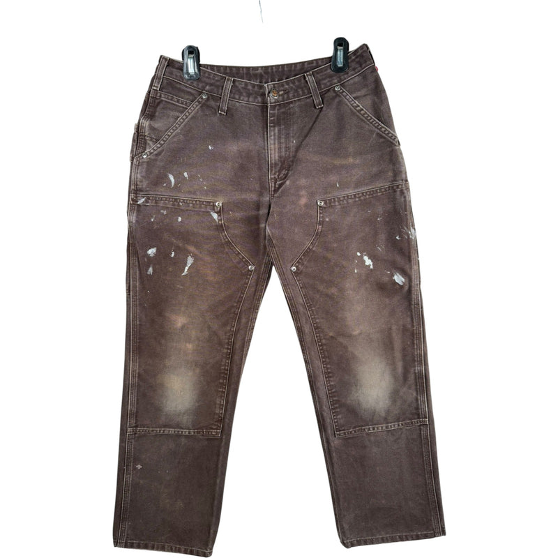 Vintage Carhartt Distressed Double Knee Carpenter Pants 31