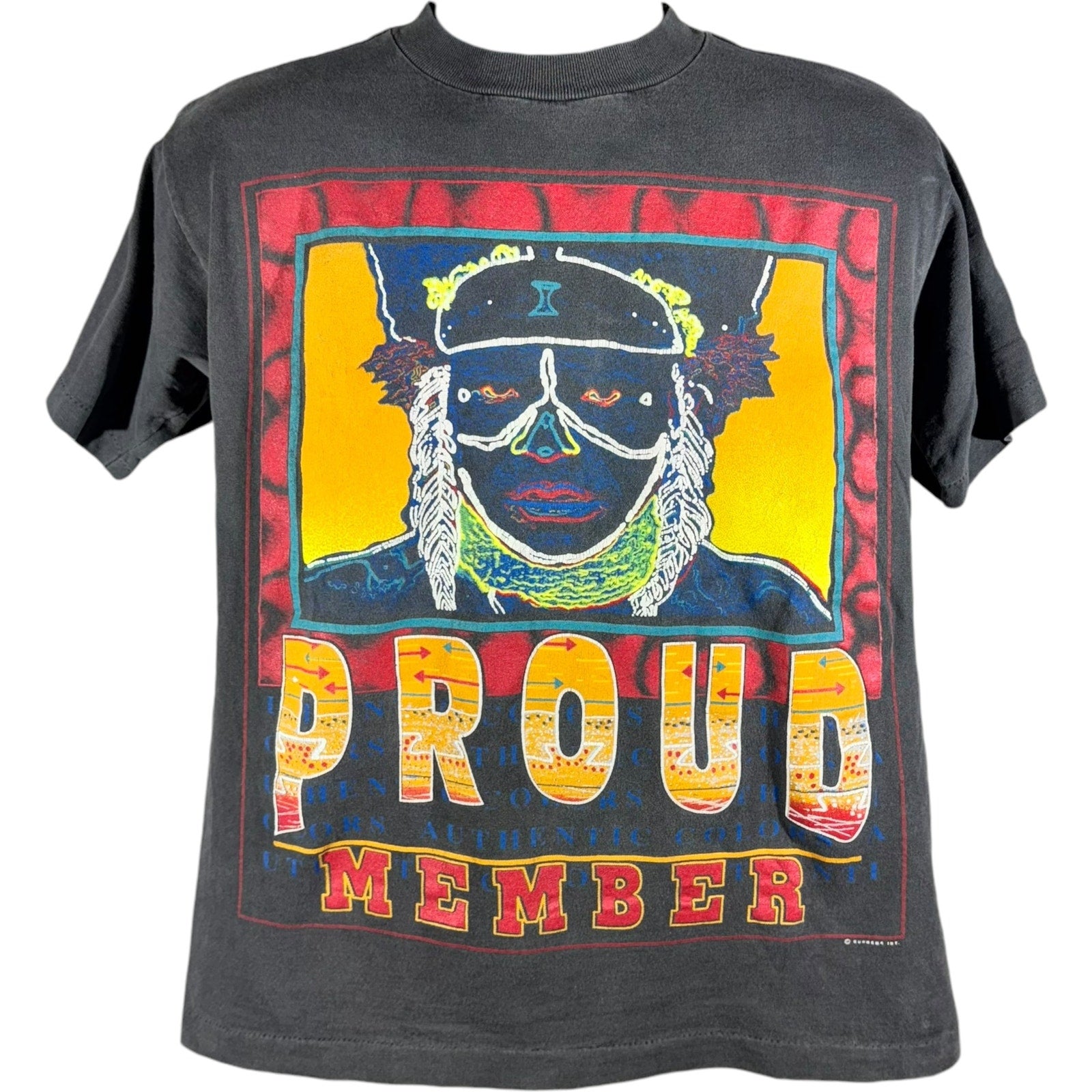 Vintage "Proud Member"  Native Art Tee