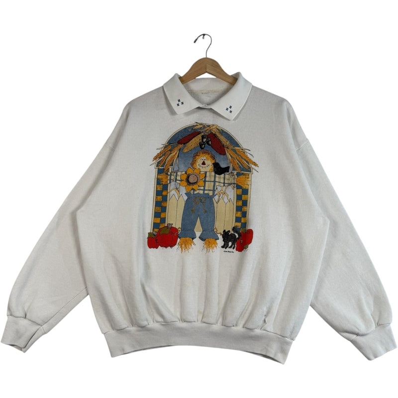 Vintage Women's Fall Harvest Collared Crewneck