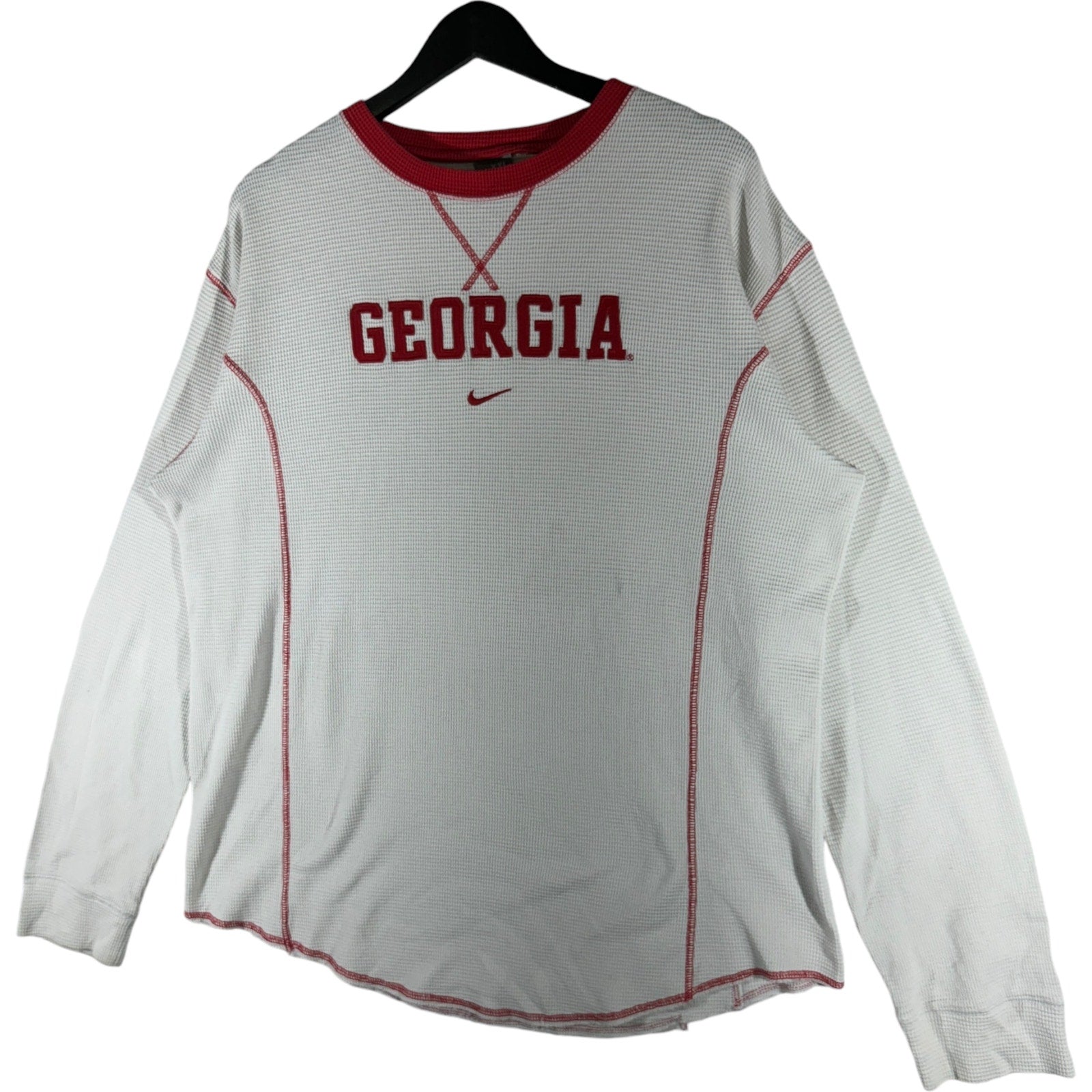 Vintage Nike Center Swoosh University of Georgia Thermal Long Sleeve