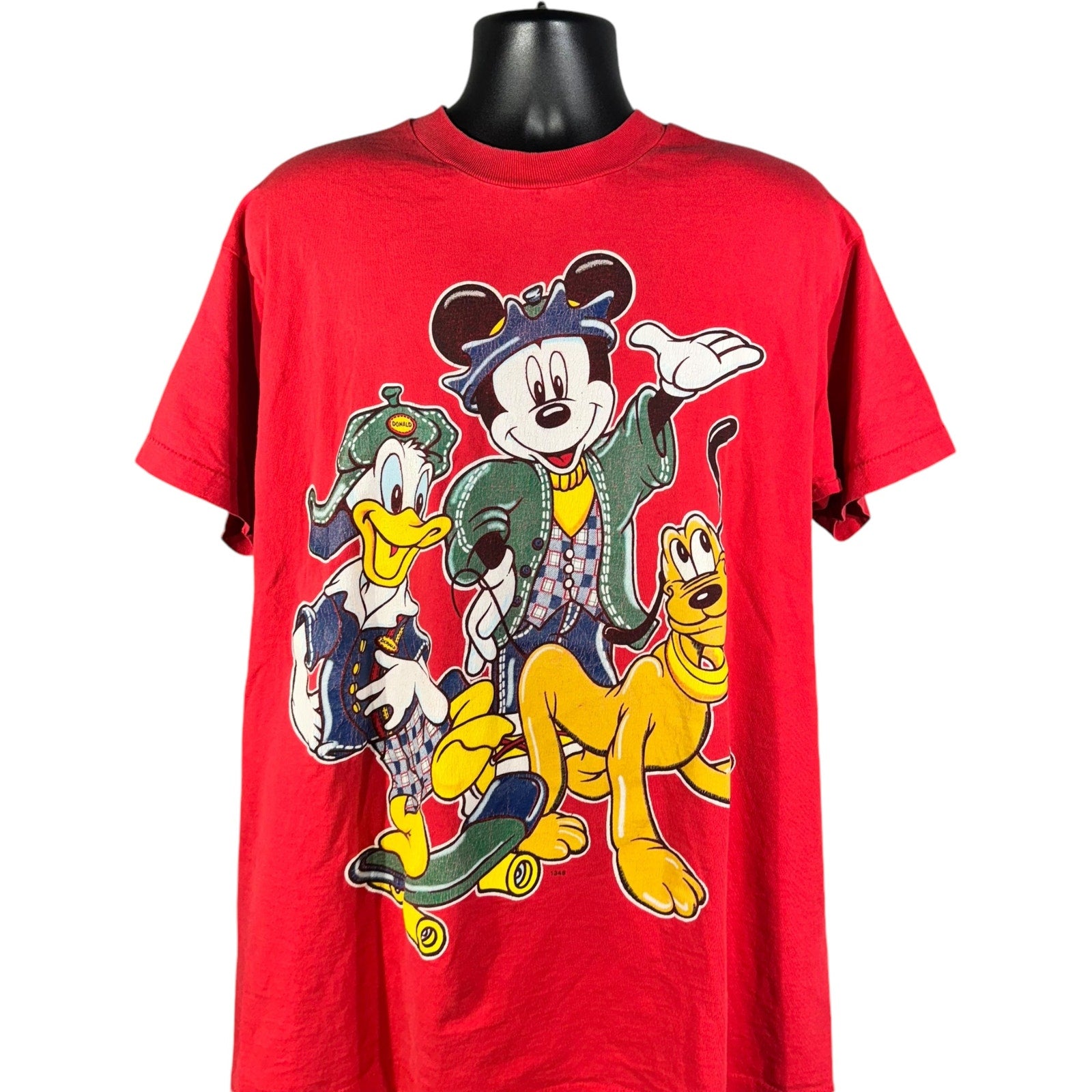 Vintage Mickey Unlimited Mickey And Donald Skateboarding Tee