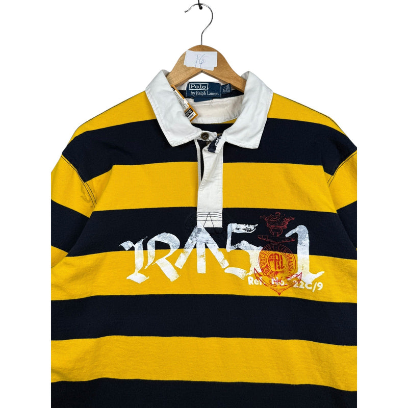 Vintage Polo Ralph Lauren Striped Long Sleeve Rugby Shirt