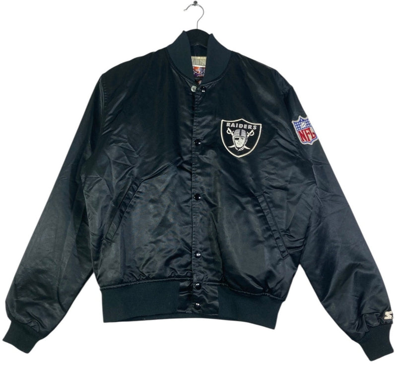 Vintage Starter Embroidered Oakland Raiders Bomber Jacket