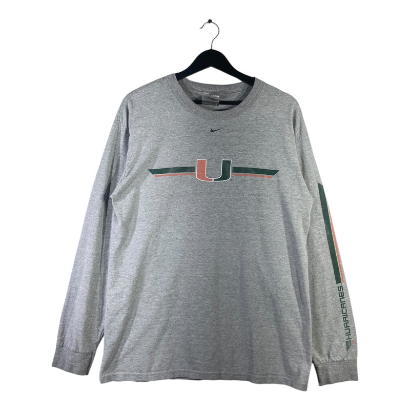 Vintage Nike Miami Hurricanes NCAA Long Sleeve