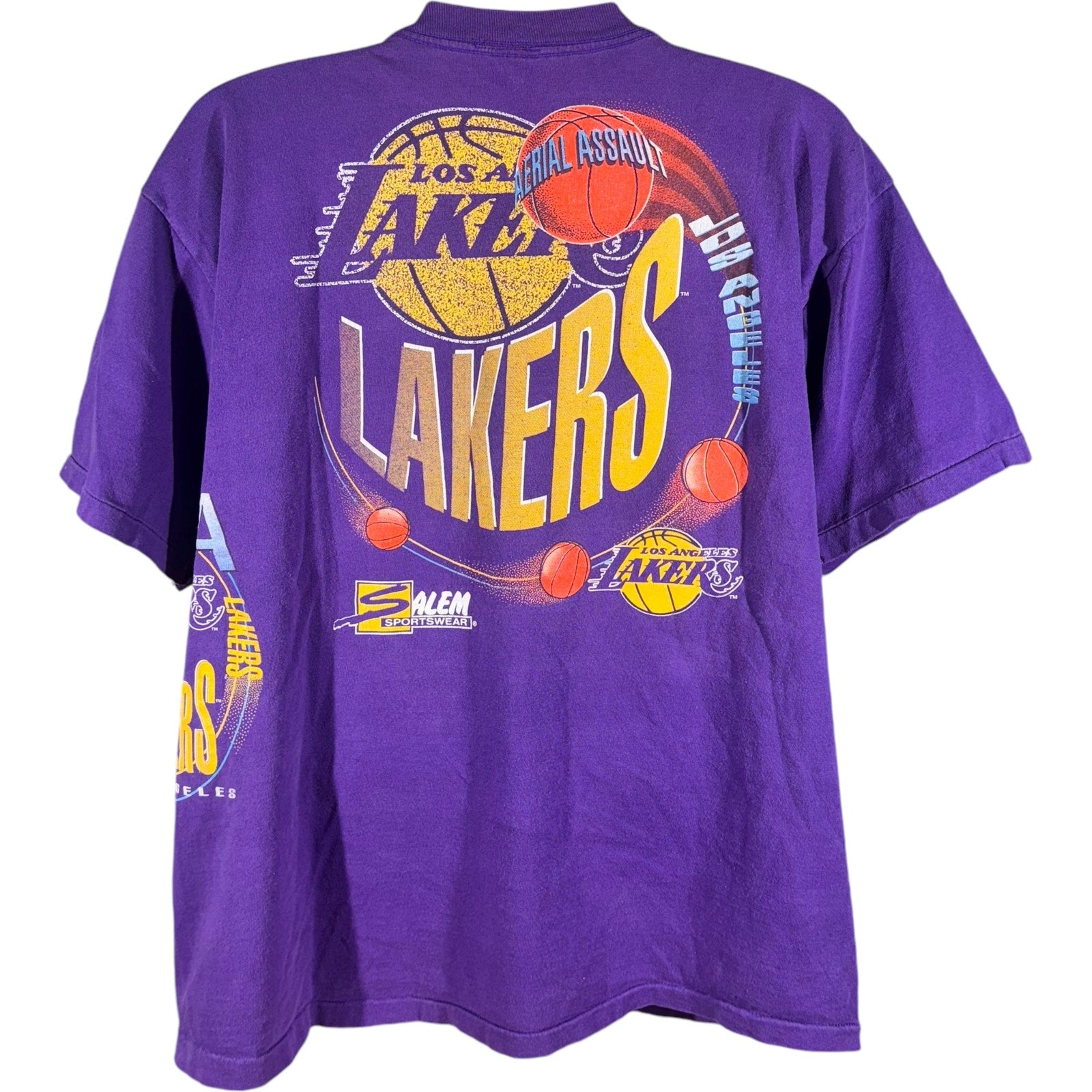 Vintage Los Angeles Lakers Aerial Assault Wraparound NBA Tee