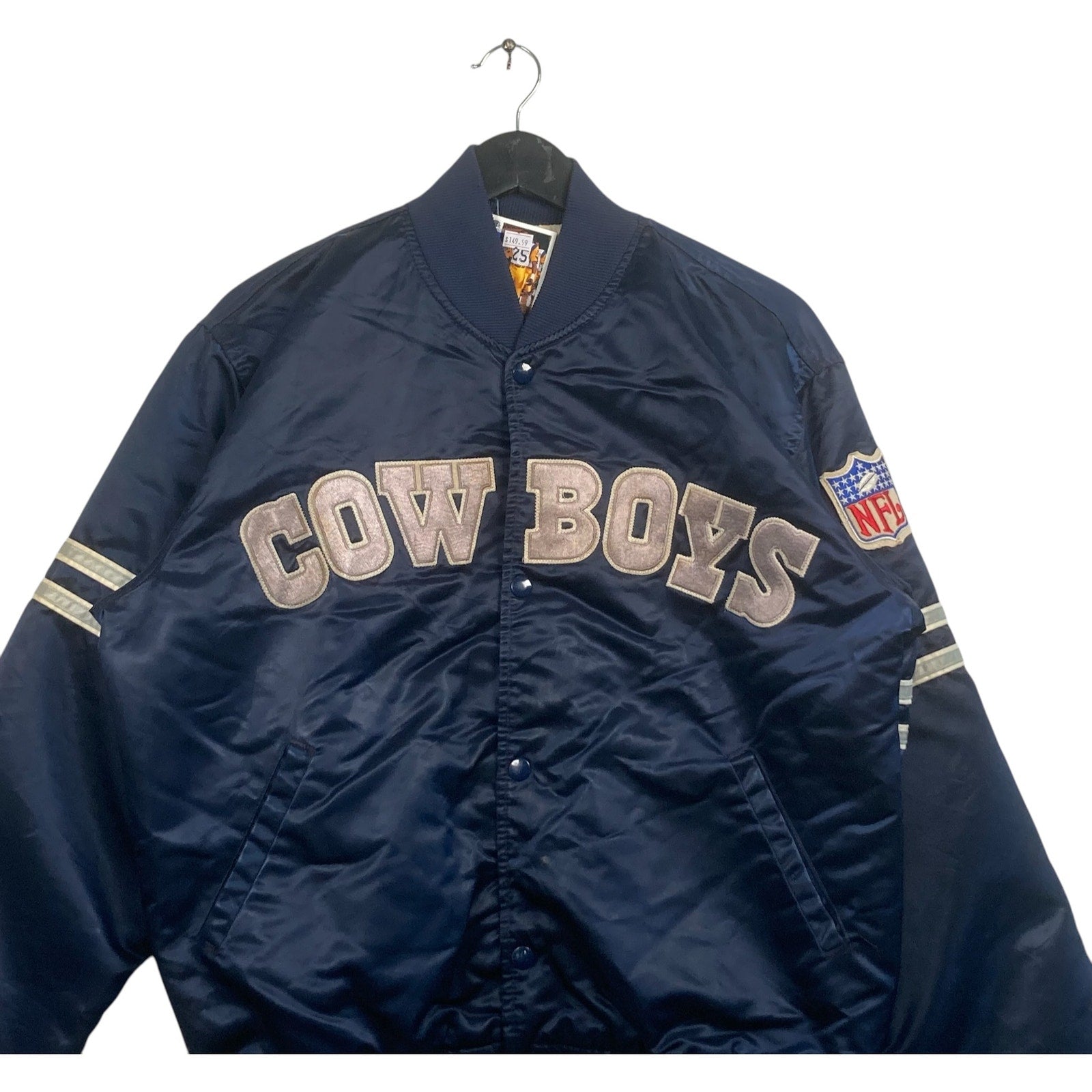 Vintage Starter Dallas Cowboys Satin Bomber NFL Jacket