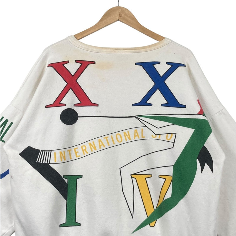Vintage Puma Allover Print Sport Crewneck